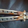 Old Penknife and Steel Butterfly Comb for sale as a lot Image 4