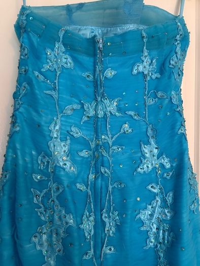 Blue evening dress