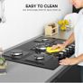 Glass Gas Hob 5 burners Image 3