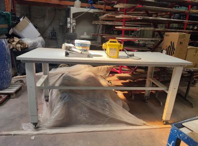 Industrial Mobile Adjustable Table