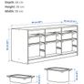 Ikea Trofast and 7 small drawers Image 3