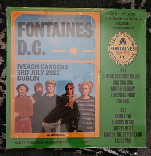 Fontaines D.C. "Live In Dublin's Fair City" Vinyl Album Sealed