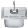 Commercial Hand Wash Sink with Faucet Stainless Steel Image 2