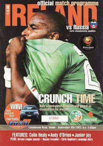 2003 Republic of Ireland v Russia - Euro Qualifier Programme