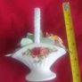Vintage Basket of Flowers Bone China Ornament Image 3