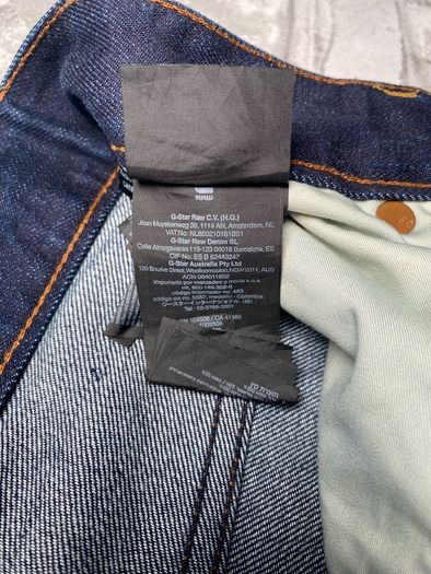 G-Star Raw 3301 Loose Fit Mens W30 L29 Dark Blue Jeans