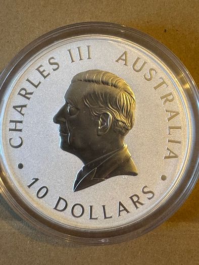 2026 Australia 10 Dollars 10 oz Silver Bullion Coin Australian Kookaburra BU ( In Capsule)