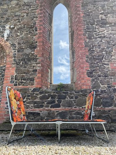 garden loungers bed / chairs 1970s original