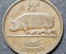 Ireland 1933 Half Penny coin