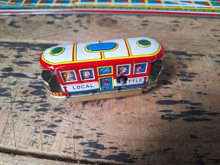 Vintage Local Shuttle Tin Toy Train Set
