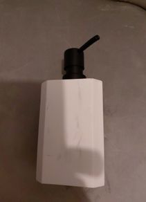 Faux marble soap dispenser