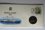 Guernsey Rare Two Pounds 1989 Royal Yacht Britannia first day stamp cover