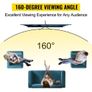 Tripod Projector Screen with Stand 100inch 16:9 4K HD Projection Screen Stand Wrinkle-Free Height Adjustable Portable Screen for Projector Indoor Image 4
