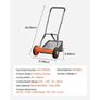 Push Reel Lawn Mower 40 cm, 5 Blades Manual Push Mower No Motor, 15-45 mm Adjustable Cutting Height, Walk-Behind Lawn Mowers with Grass Catcher Image 5
