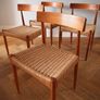 Danish Teak Dining Chairs by Arne Hovmand-Olsen for Mogens Kold, Circa 1960s Mid Century Vintage Retro Image 6