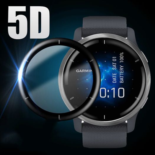 Soft Fibre Glass Protective Film For Garmin Venu 2  Full Curved Cover Screen Protector for Smart Watch Accessories