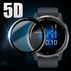 Soft Fibre Glass Protective Film For Garmin Venu 2  Full Curved Cover Screen Protector for Smart Watch Accessories