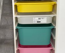 IKEA trofast unit with boxes