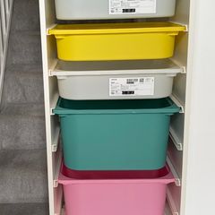 IKEA trofast unit with boxes