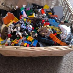 Toys and basket
