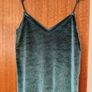 Velvet teal strappy tol Image 2