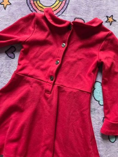12-18m, Next Flowy Flare Red Dress