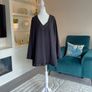 Glamorous Ladies Black Tunic Top with sequins from Michele Hope Image 5