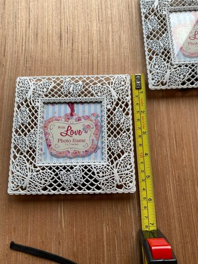 Small Metal Photo Frames (pair)