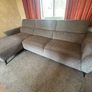 Large Grey L-Shaped Sofa with Chaise Excellent Condition Image 4