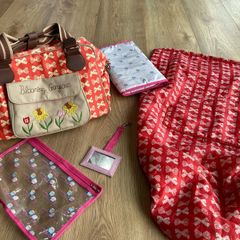 Pink Lining Blooming Gorgeous with matching buggy blanket
