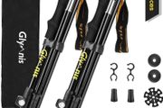 Walking Hiking Trekking Poles 2 Pack, Telescopic Collapsible Aluminum Hiking Sticks for Men with Quick Lock System, Lightweight Walking Poles for Hiking, Camping, Backpacking, Walking (FREE POSTAGE)