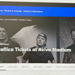Metallica tickets