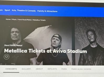 Metallica tickets