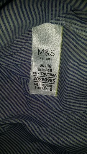 Brand new M&S Limited Edition Blue mix embroidered  blouse size UK18 EU46 Postage included