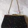 Small Black Debs Prom Wedding Evening Clutch Purse Bag Handbag Image 5