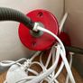 Pair of Kvart IKEA 90s red wall lights Image 8