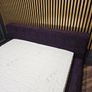 Modern king size bed, purple, bespoke furniture Image 2