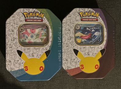 Pokemon 30th anniversary ex tins