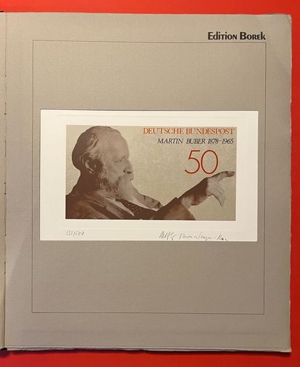1978 Germany Borek Edition with slipcase. Contains stamps with 12 graphics under mounts with competition designs for postage stamps Germany