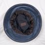 Coach Vintage Y2K Blue Suede Leather Buckle Detail Bucket Hat Size S Image 4