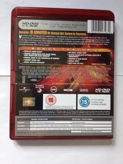 The Chronicles Of Riddock (Director's Cut) [2004] Vin Diesel, Thandiwe Newton, Karl Urban, Alexa Davalos, Colm Feore & Keith David [HD-DVD Movie]