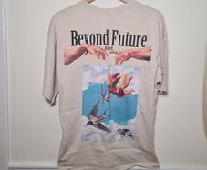 mens SCHOTT NYC beyond future angel t shirt top short sleeve Size medium