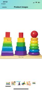 2 Stackable wooden toys