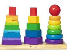2 Stackable wooden toys