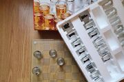 chess glass gift drinking shots