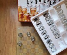 chess glass gift drinking shots