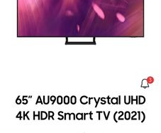 Samsung 65" Au9000 Crystal Uhd 4k Smart Tv (ue65au9000kxxu)