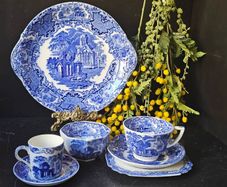 Antique George Jones & Sons "Abbey" 1790 Tea Ware