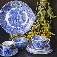Antique George Jones & Sons "Abbey" 1790 Tea Ware