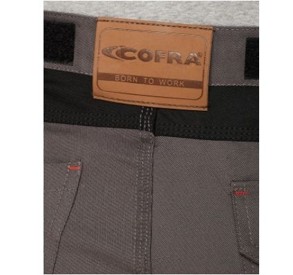 Cofra  Walklander Mens Work Trousers, Anthracite/Black, Size 30W